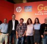 מימין: מירון ברקן – ארכיטקט פתרונות, דני בלדרמן – יועץ טכנולוגי בכיר שרתים, ויואן לוין – מנהלת מכירות, עירית נתן – יועצת טכנולוגית שרתים, גיל רוזנברג – יועץ טכנולוגי שרתים, ישראל קציר – מנהל תחום שרתים, גיא שחם – מנהל מכירות, דודי חי – מנהל מכירות, וטוני באן – סגן נשיא ב-HP אירופה 