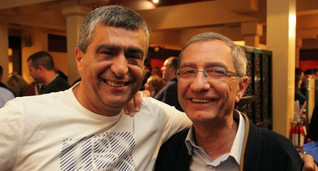 רון נווה (מימין), מנמ"ר אלישרא, וציון אסלן, מנהל פיתוח עסקים. בין יתר לקוחותיו הבולטים: mPrest של נתן ברק ורפאל, מפתחת תוכנה כיפת ברזל – סיפור הצלחה בינלאומי