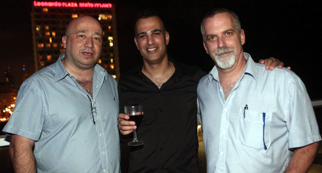 רונן רגב, מנכ"ל טלדור, ועופר ישראלי, סמנכ"ל מכירות, עם קובי פז