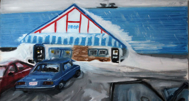 אחת התמונות המוצגות בתערוכת "אמנות סודית" של בנק לאומי