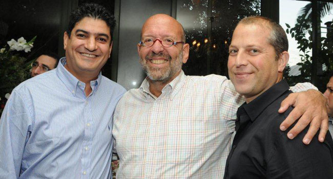 שלומי שטיין, CTO ב-Mybusiness, איתן לומברד, מנכ"ל סנסקום, אילן זריהן, מנכ"ל Mybusiness