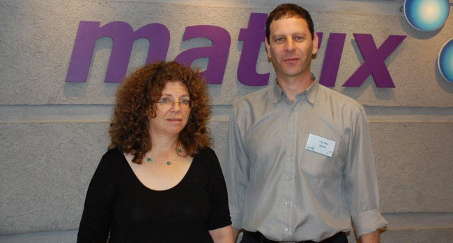 רנית זקצר, CTO מטריקס וגיא פרי, מנכ"ל חברת מיצוב