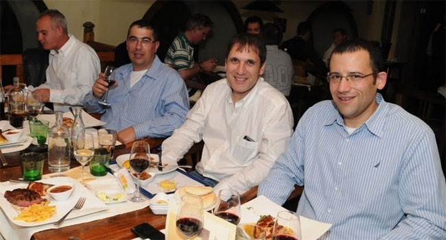 טל שחף, מנהל התשתיות באגד; ערן קרבל, מנהל מכירות מלם-תים; נסים שאול, מנהל הרכש, אמדוקס; דורון ורדי, מנהל מכירות, CTM