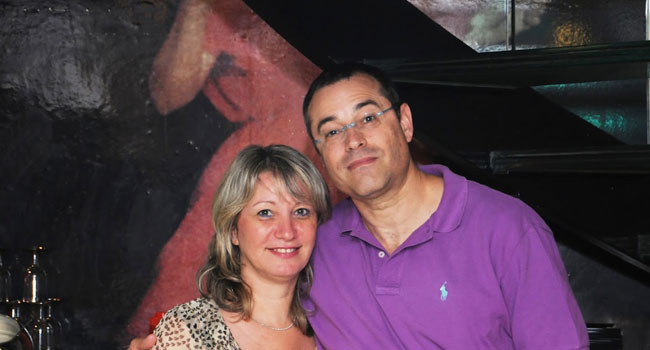 אמיר זיו - מנמ"ר עיריית הרצליה, ואשתו אהובה