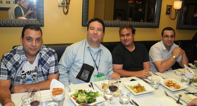 מימין: שלומי שמש - מומחה תחום Collaboration, בינת; אבי קדוש – מנהל טכנולוגיות, מטריקס; ישי רם - גלובל VP, קבוצת סלע; וטל עמרם, מנכ"ל גרדיאן מקבוצת מלם-תים