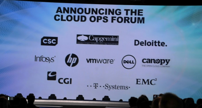 החברות שכבר שותפות לפורום תפעול העננים Cloud Ops - מגוון של יצרניות חומרה, אינטגרטוריות בינלאומיות, ספקי תקשורת, חברות ענק וקטנות יותר. כולן סביב VMware, מובילת התחום. צילום: פלי הנמר