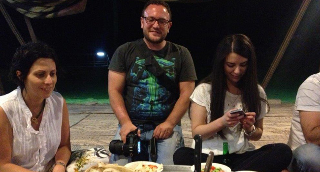 כיד המלך. מימין: רימה רוהנה, ולדימיר גורליק ומאיה קומרוב - מנכ"ל בלאט לפידות ייישומים ארגוניים