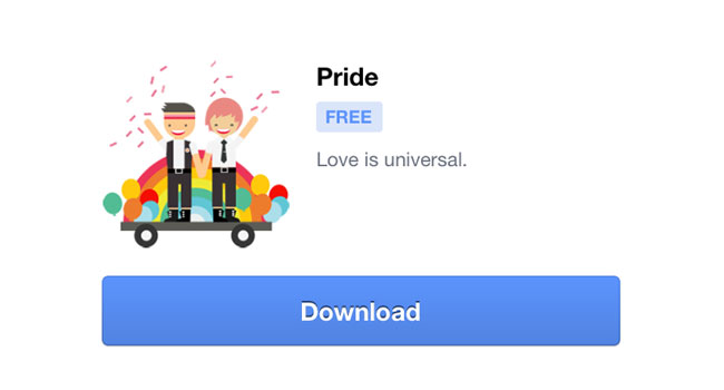 "האהבה היא דבר אוניברסלי". אחד הסטיקרים החדשים של פייסבוק