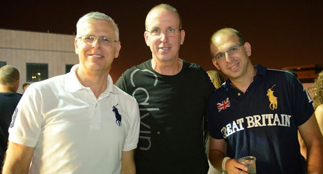רונן אנגלר, סמנכ"ל מכירות, מטריקס; אודי אשכנזי, מנהל חטיבת BPO, מטריקס; ומשה וולף, מנכ"ל שב"א