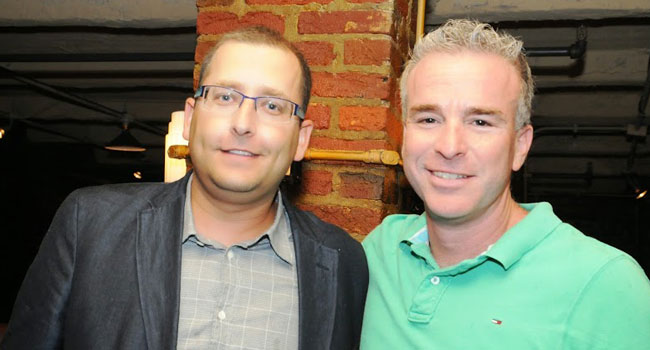 מימין: שמוליק גולדשטיין, מנהל פיתוח עסקי Azure, ואורי בן משה, מנכ"ל הדרכה ישירה