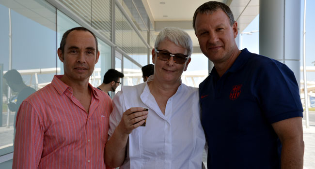 מימין: ח"כ אראל מרגלית; ד"ר אורנה ברי, סגנית נשיא EMC העולמית; וגדי תירוש, שותף ב-JVP