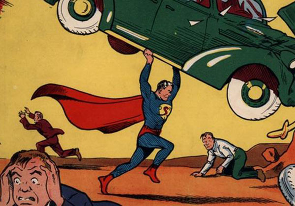 מעניין מה קלארק קנט היה כותב על זה... עותק מהספר של סופרמן שנמכר. צילום: eBay