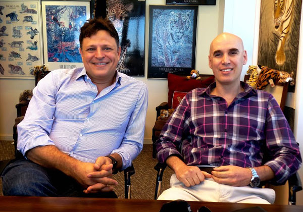 מימין: אריק מיפנו, סמנכ"ל מכירות במג'יק ישראל, ויובל לביא, סגן נשיא לתמיכה ושירותים מקצועיים במג'יק העולמית