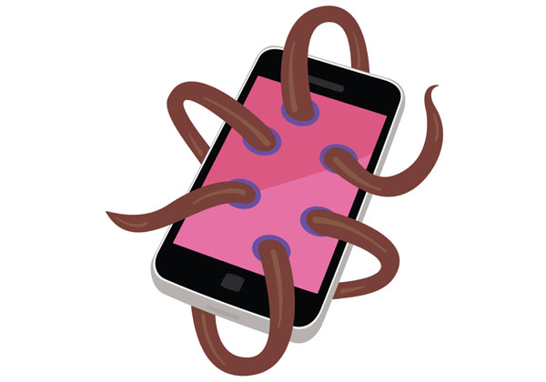 סמארטפונים המטרה הקלה ביותר לתוכנות זדוניות. אילוסטרציה BigStock