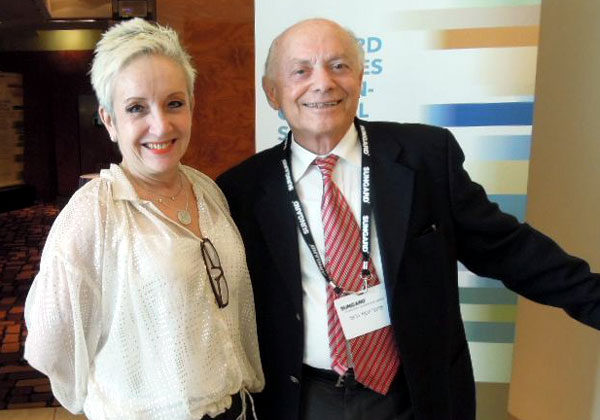 מימין: פרופ' יוסף גרוס, שותף-מייסד של משרד עורכי הדין GKH ומי שיזם את הקמת איגוד הדירקטורים, ואתי טקש, מנכ"לית סאנגארד ישראל