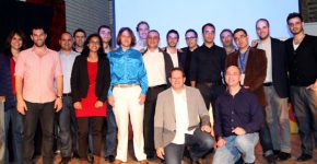 היזמים ביחד עם חנן לביא, מנהל מיקרוסופט ונצ'רס ישראל, וצחי וייספלד, דירקטור בכיר בתוכנית