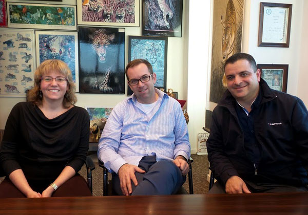 מימין: הנס שאקור, יניב רוזנברג ואביטל ינובסקי