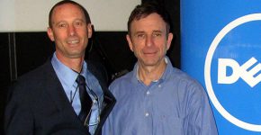 מימין: אילן הוכמן, מנהל פעילות שותפים באינטל, וארז ויינר, Consumer & Small Business Lead בדל ישראל