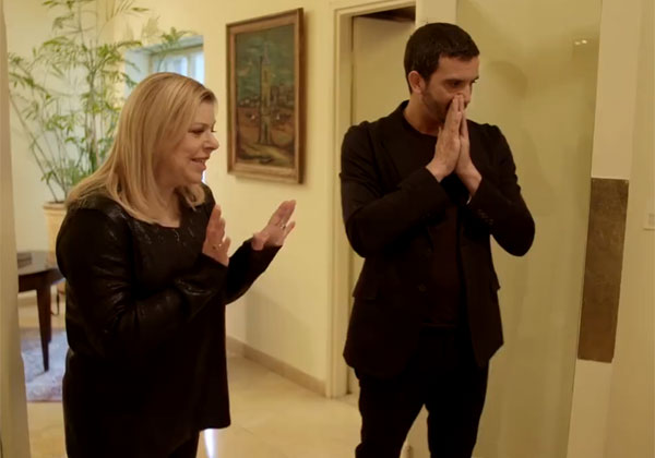 שרה נתניהו ומושיק גלאמין מזדעזעים. האם הם זעזעו את הציבור? צילום: מתוך הסרטון