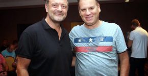 מימין: שמוליק ענתבי, דירקטור לאזור אגן הים התיכון VMware בישראל; ופטריס אוזן, מנהל אזורי ב-Arrow ECS