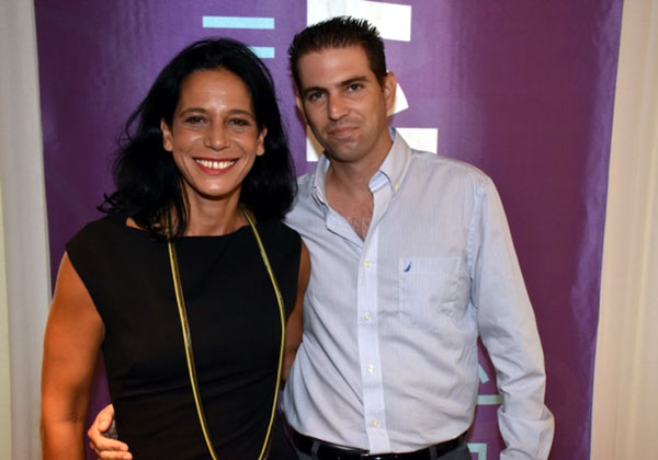 קרן שתוי, סמנכ"לית אגף לקוחות עסקיים בסלקום, ואלון חיימוביץ', סמנכ"ל הטכנולוגיות של סיסקו ישראל. צילום: אביב חופי