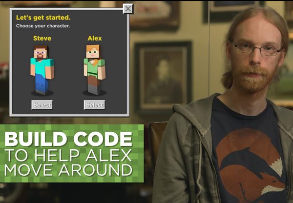 ינס ברגנסטן, מוביל הקריאייטיב בסטודיו Mojang ו-Blockly. צילום: יוטיוב.