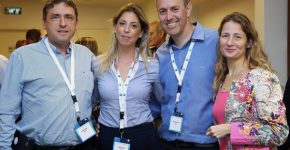 מימין: גלית רשף, נס; עומר שינבויים, נס; שרון בן ארי, סאפ; ונעם קפלן, נס