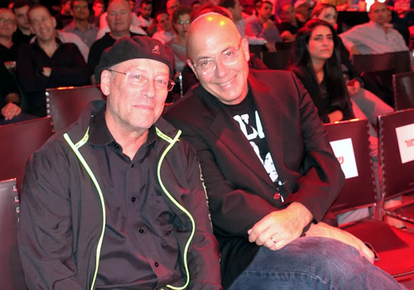 מימין: אבי כוכבא ומולי אדן, לשעבר נשיא אינטל ישראל וכיום, בין היתר, יועץ לבנק הפועלים