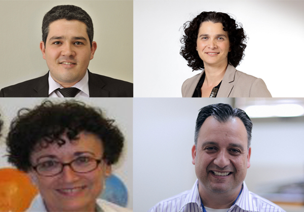 מימין למעלה: פרופ' קרין נהון, עו"ד דור נחמן, בת שבע אנגלברג-בר ומני לוי