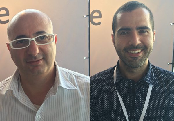 מימין: תום וקנין, מנהל מוצר ב-ORG7 ואסף אברהם, מנכ''ל ORG7