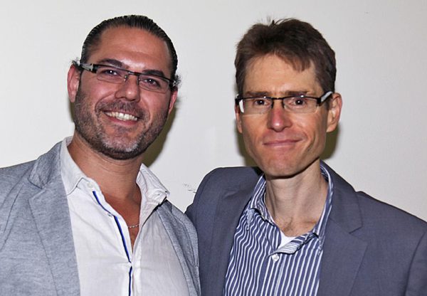 מימין: בן פסטרנק, מנכ"ל קבוצת אמן ואסף בר, מייסד ומנכ"ל איטרניטי. צילום: נוי פירסט