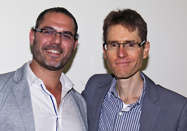 מימין: בן פסטרנק, מנכ"ל קבוצת אמן ואסף בר, מייסד ומנכ"ל איטרניטי. צילום: נוי פירסט