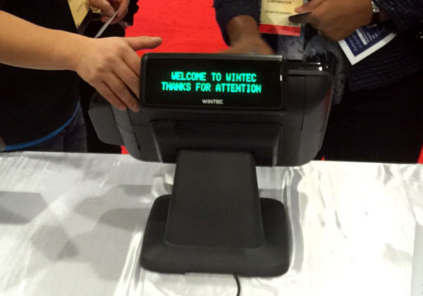 קופת המכירה החכמה של ווינטק בכנס NRF. צילום: יח"צ