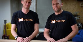 מימין: יונתן שניר מנכ"ל CliClap, ואריה זקס, מנהל טכנולוגיות ראשי בחברה. צילום: יח"צ