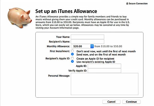 בקרוב: לא עוד iTunes Allowance. צילום: אתר אפל