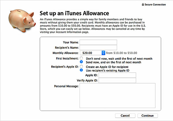 בקרוב: לא עוד iTunes Allowance. צילום: אתר אפל