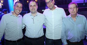 מימין: רוני בריזאלי, אדמה; יוסי אשכנזי, קומוולט; יוסי בטשווילי, אדמה; ורונן נוי, קומוולט