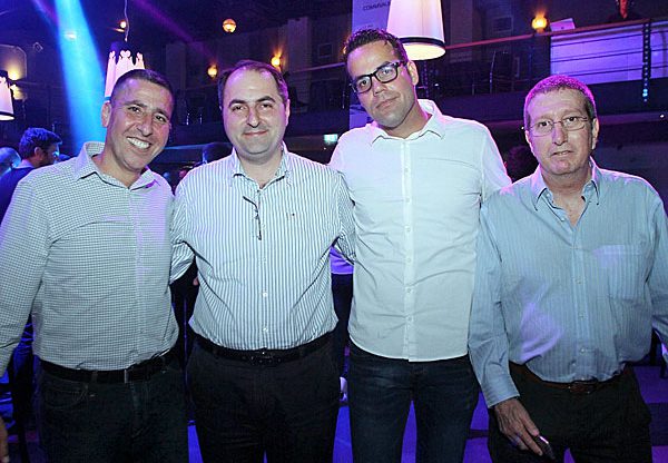 מימין: רוני בריזאלי, אדמה; יוסי אשכנזי, קומוולט; יוסי בטשווילי, אדמה; ורונן נוי, קומוולט