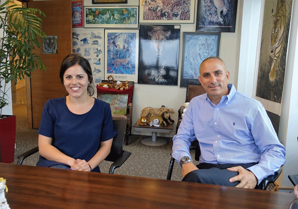 באו לבקר במאורת הנמר. מימין: רוני רויטמן, שותף ומנכ"ל אינטנסיטי, ורות מארי, מקימת החברה