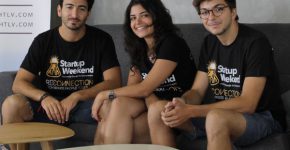 אוקטב בנון, אליזבת אלקיים ודויד לנקרי. Startup Weekend