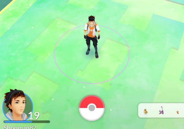 איפה כל המפלצות שהבטיחו? צילום מסך של משחק Pokemon Go