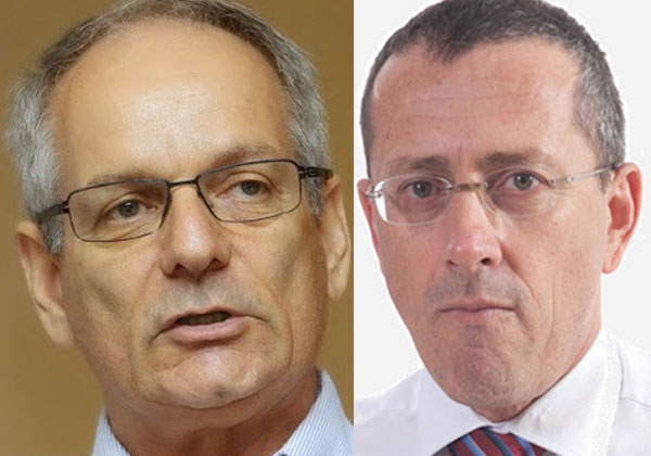 איציק כוכב, הממונה על הגנת המידע בשירותי בריאות כללית (משמאל. צילום: קובי קנטור) ואבי וייסמן, מנכ"ל שיא סקיוריטי