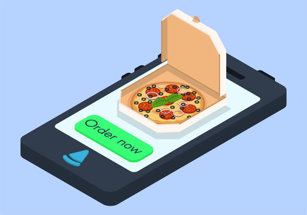 התכתבות בווטסאפ - והפיצה אצלכם. TicTuk. איור אילוסטרציה: BigStock