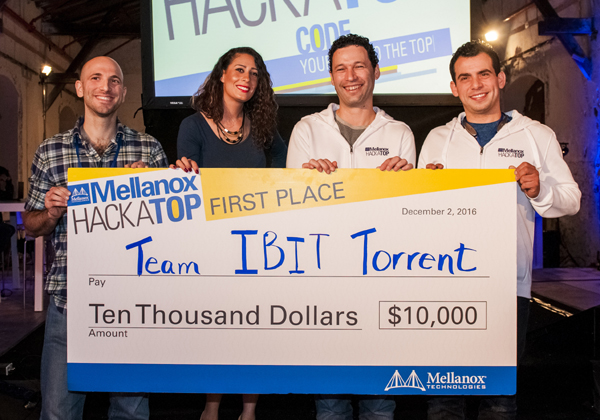 ובמקום הראשון - צוות IBitTorrent. צילום: עודד נתן
