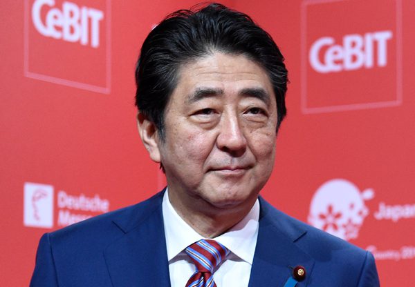 שינזו אבה, ראש ממשלת יפן. צילום: יח"צ CeBIT 2017