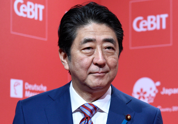 שינזו אבה, ראש ממשלת יפן. צילום: יח"צ CeBIT 2017