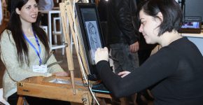 מחשוב בכיתות - גם בשיעורי ציור. כנס Edutech. צילום: ניב קנטור