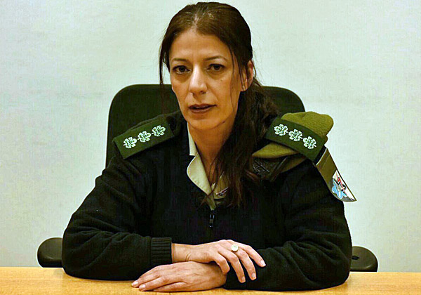 אל"מ טליה גזית, מפקדת ממר"ם. צילום: דובר צה"ל