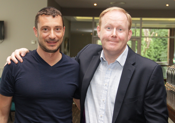 משמאל: דוד ביסמוט, מנהל תחום הסייבר ב-NessPRO, וקלייב ברק מ-Daon. צילום: יח"צ