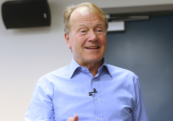 ג'ון צ'יימברס, יו''ר סיסקו, בכנס בשבוע שעבר. צילום: ניב קנטור